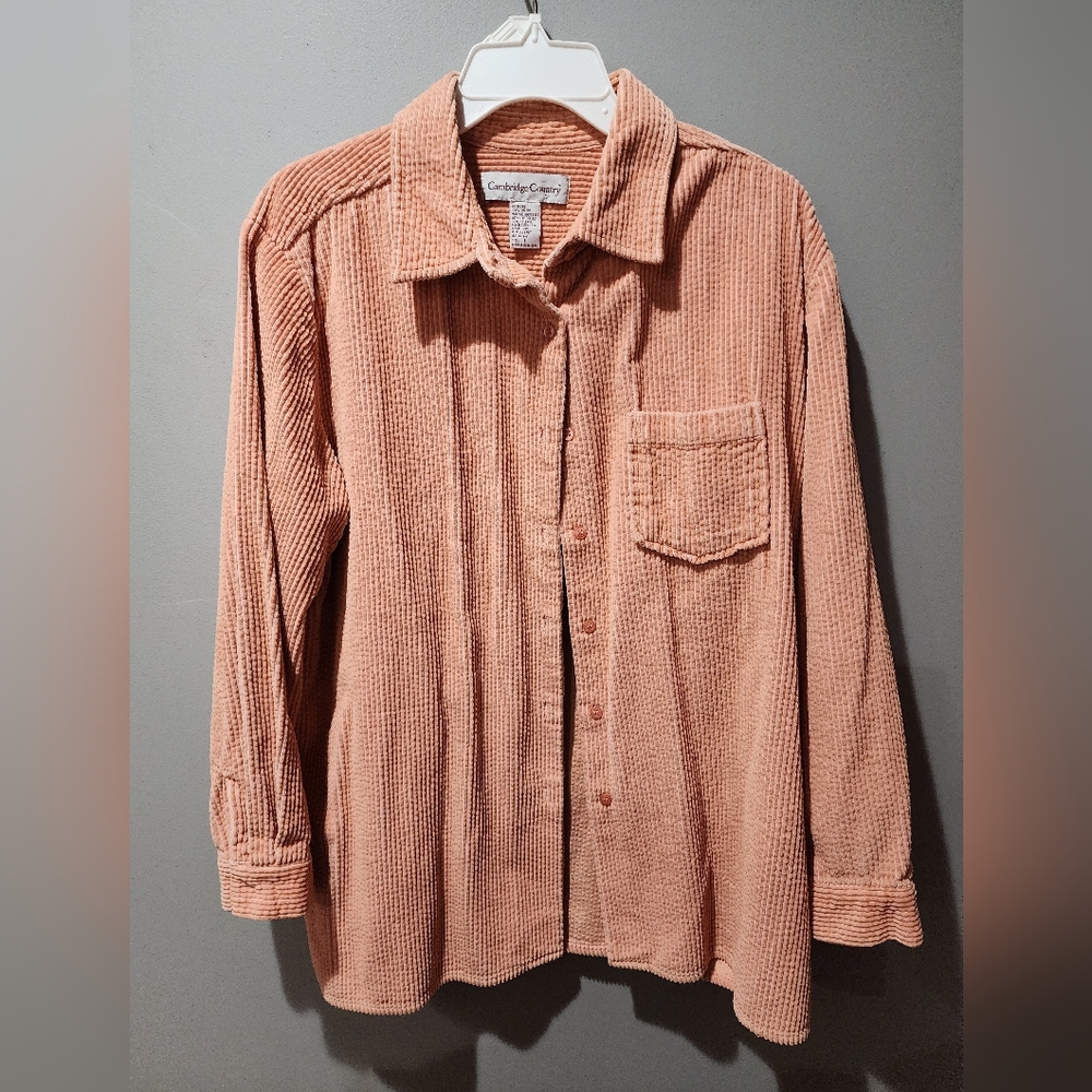 Vintage Cambridge Country Pink Corduroy Shirt